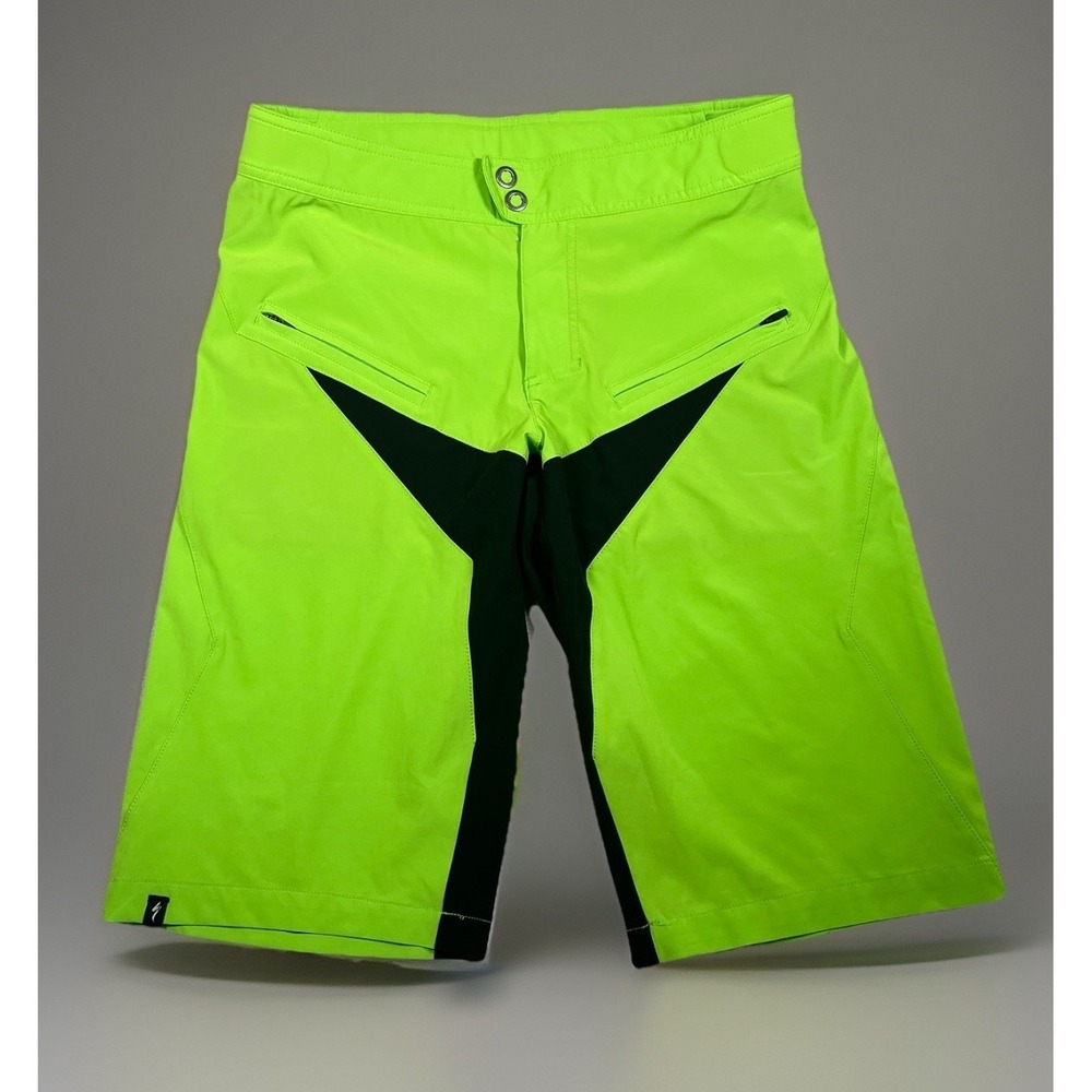 Specialized Mens Atlas XC [Comp: XC Trail] MTB Shorts Size 34 Neon Green/Black